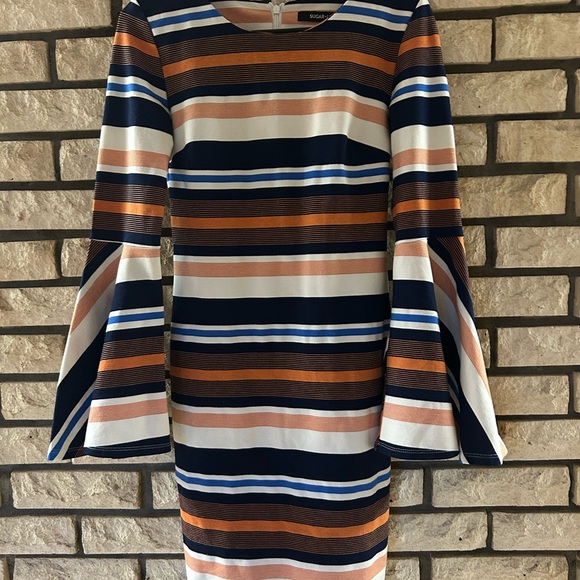 Sugarlips Multicolor Striped Long Sleeve Dress - Picture 2 of 7